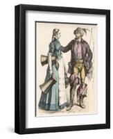 Nuremberg Maid and Carter-null-Framed Art Print