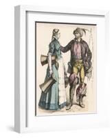 Nuremberg Maid and Carter-null-Framed Art Print