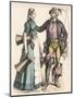 Nuremberg Maid and Carter-null-Mounted Art Print