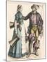 Nuremberg Maid and Carter-null-Mounted Art Print