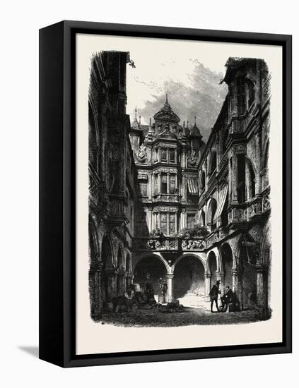 Nuremberg: Viatis Palace, Germany. a City in the German State of Bavaria-null-Framed Stretched Canvas