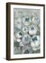 Nuria bouquet of peonies in teal and green-Rosana Laiz Garcia-Framed Giclee Print