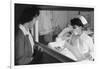 Nurse Aiko Hamaguchi, Mother Frances Yokoyama, Baby Fukomoto-Ansel Adams-Framed Art Print