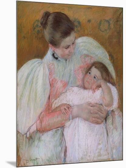 Nurse and Child, 1896-7-Mary Stevenson Cassatt-Mounted Giclee Print