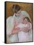 Nurse and Child, 1896-7-Mary Stevenson Cassatt-Framed Stretched Canvas