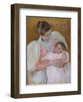 Nurse and Child, 1896-7-Mary Stevenson Cassatt-Framed Giclee Print