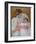 Nurse and Child, 1896-7-Mary Stevenson Cassatt-Framed Giclee Print