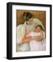 Nurse and Child-Mary Cassatt-Framed Giclee Print