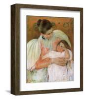 Nurse and Child-Mary Cassatt-Framed Giclee Print