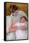 Nurse and Child.-Mary Cassatt-Framed Stretched Canvas