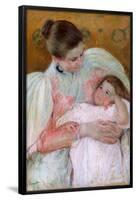 Nurse and Child.-Mary Cassatt-Framed Poster