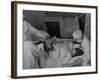 Nurse at Her Head and Holding Her Hands, as She Gazes at Her Baby Boy after "Painless" Childbirth-Alfred Eisenstaedt-Framed Premium Photographic Print