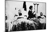 Nurse Attending Wounded Soldiers in Hospital, Nashville, Tennessee-American Photographer-Mounted Giclee Print