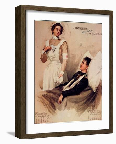 Nurse: Calendar, 1899-null-Framed Giclee Print