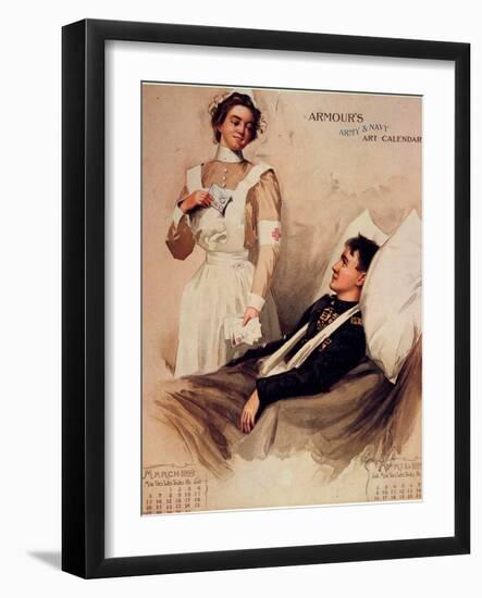 Nurse: Calendar, 1899-null-Framed Giclee Print