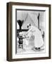 Nurse Collecting Water, USA, 1918-null-Framed Photographic Print