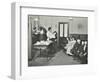 Nurse Cutting Childrens Verminous Hair, Finch Street Cleansing Station, London, 1911-null-Framed Photographic Print