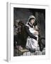 Nurse Holding Sick Child in the Children's Hospital, London, 1880s-null-Framed Giclee Print