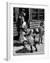 Nurse-Midwife Maude Callen Chatting with 8 and 9 Year Old Sisters Carrie and Mary Jane Covington-W^ Eugene Smith-Framed Photographic Print