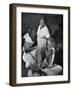 Nurse Midwife Maude Callen Tenderly Caring for an Old Chair-Bound Paralytic Touched by Her Kindness-W^ Eugene Smith-Framed Photographic Print