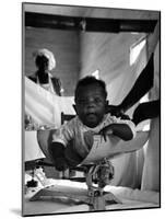 Nurse-Midwife Maude Callen Weighing Baby on Scale-W^ Eugene Smith-Mounted Photographic Print