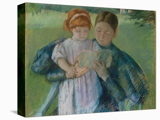 Nurse Reading to a Little Girl, 1895-Mary Stevenson Cassatt-Stretched Canvas