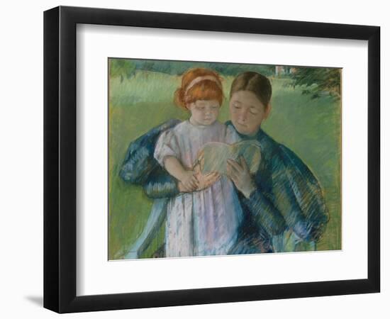 Nurse Reading to a Little Girl, 1895-Mary Stevenson Cassatt-Framed Giclee Print