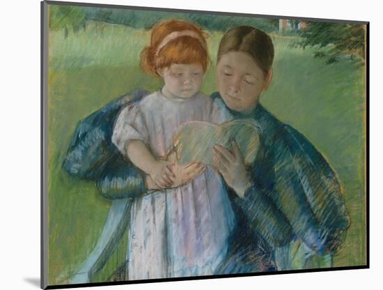 Nurse Reading to a Little Girl, 1895-Mary Stevenson Cassatt-Mounted Giclee Print