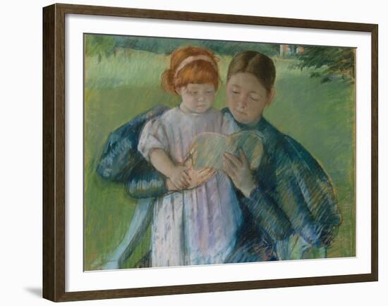 Nurse Reading to a Little Girl, 1895-Mary Stevenson Cassatt-Framed Giclee Print