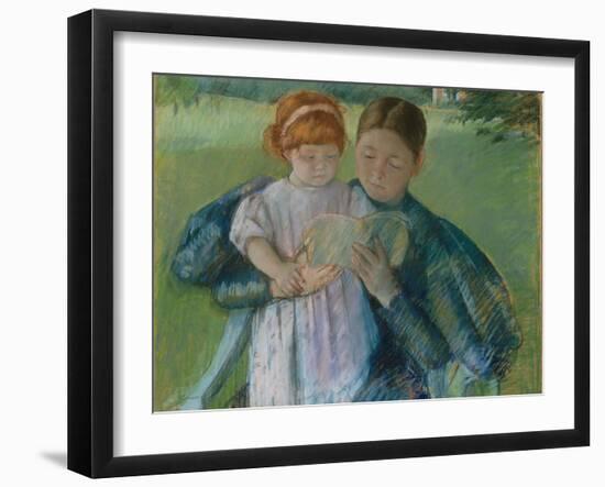 Nurse Reading to a Little Girl, 1895-Mary Stevenson Cassatt-Framed Giclee Print