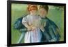 Nurse Reading to a Little Girl.-Mary Cassatt-Framed Poster