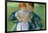 Nurse Reading to a Little Girl.-Mary Cassatt-Framed Poster