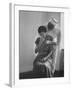 Nurse Trying to Comfort an Elderly Patient-Carl Mydans-Framed Photographic Print