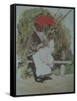 Nurse with a Child-Konstantin Andreyevich Somov-Framed Stretched Canvas