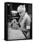 Nurse with Premature Baby-Hansel Mieth-Framed Stretched Canvas