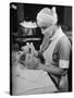 Nurse with Premature Baby-Hansel Mieth-Stretched Canvas