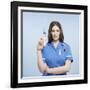 Nurse with Syringe-Kevin Curtis-Framed Photographic Print