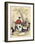 Nursemaid Flirting-WM Thackeray-Framed Art Print