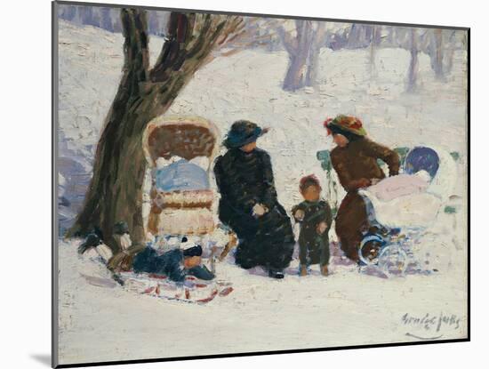 Nursemaids, High Bridge Park-George Luks-Mounted Giclee Print