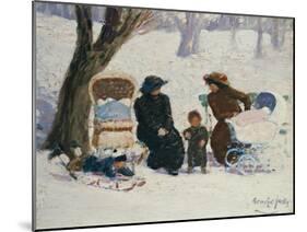 Nursemaids, High Bridge Park-George Luks-Mounted Giclee Print