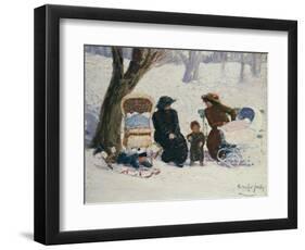 Nursemaids, High Bridge Park-George Luks-Framed Premium Giclee Print