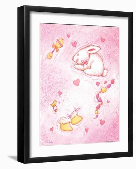 Nursery 1 Bunny-Viv Eisner-Framed Art Print