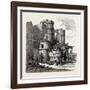 Nursery for Chickens and Children in the Ruins of Luksor. Egypt, 1879-null-Framed Giclee Print