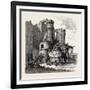 Nursery for Chickens and Children in the Ruins of Luksor. Egypt, 1879-null-Framed Giclee Print