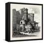 Nursery for Chickens and Children in the Ruins of Luksor. Egypt, 1879-null-Framed Stretched Canvas