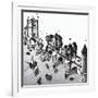 Nursery Rhyme Illustration: London Bridge is Falling Down-null-Framed Giclee Print