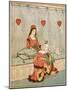 Nursery, Rhyme, the Queen of Hearts, Caldecott, 1 of 8-Randolph Caldecott-Mounted Art Print