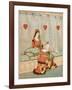 Nursery, Rhyme, the Queen of Hearts, Caldecott, 1 of 8-Randolph Caldecott-Framed Art Print