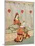 Nursery, Rhyme, the Queen of Hearts, Caldecott, 1 of 8-Randolph Caldecott-Mounted Art Print