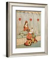 Nursery, Rhyme, the Queen of Hearts, Caldecott, 1 of 8-Randolph Caldecott-Framed Art Print